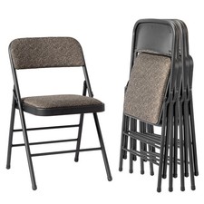 4pcs Black Folding Chair