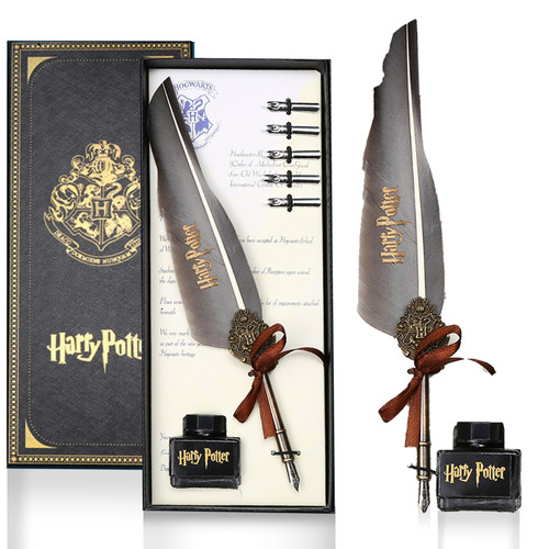Feather quill pen set - set, 5