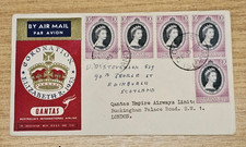 1953 Qantas Empire Airways Elizabeth II Coronation First Day Cover