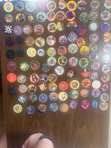 Vintage 1990s pogs lot 100 - 1990s, 100+