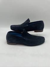 Loake Lifestyle Mens Navy Suede Nicholson Loafer Shoes UK 9 EU 43 See Photos