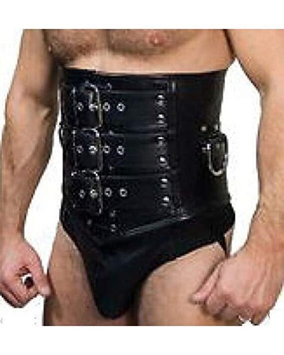 Real leather corset for men - real,
