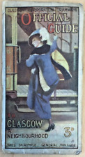 Glasgow Corporation Tramways Official Guide 1911 Antique Public Transport Map