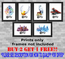Personalised Harry Potter Kid's Bedroom Wall Art Print Picture Gift A5 A4 A3