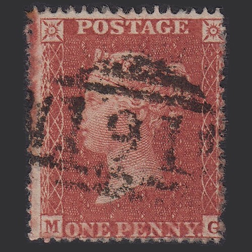 Q45 1855 1d red brown - gb, qv
