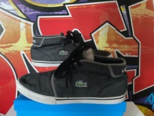 Lacoste Sport Mens denim navy ankle boots Trainers Shoes UK 7.5??