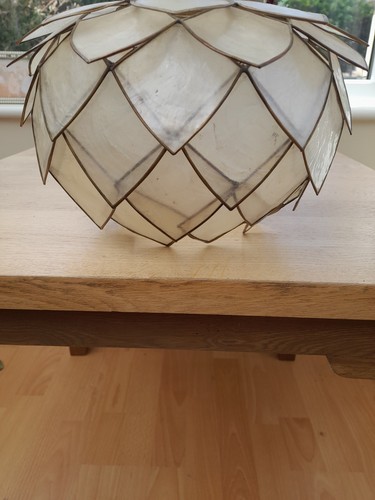 Mother pearl lamp shade - lamp,