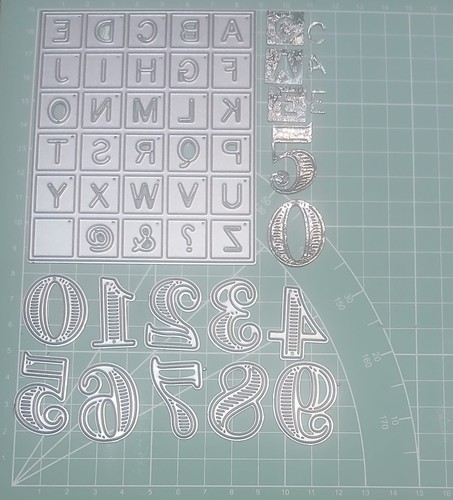 Metal alphabet and - , number