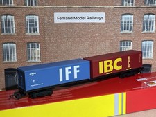 Hornby R6425 Container Wagon 2x 30ft Boxed OO Gauge Model Railway