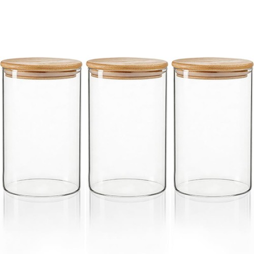 3pcs 950ml glass storage - 3pcs,