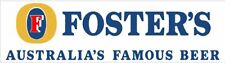 2 x FOSTERS Beer lager  logo Fridge Freezer Sticker or wall 700mm x 200