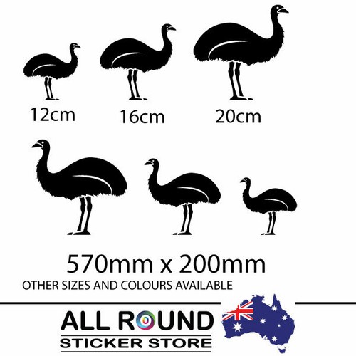 Emu sticker set decal - set, for
