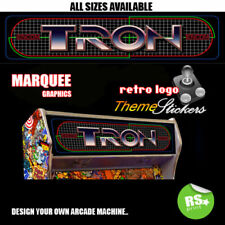 TRON graphic Arcade Artwork Marquee Stickers Graphic All Sizes