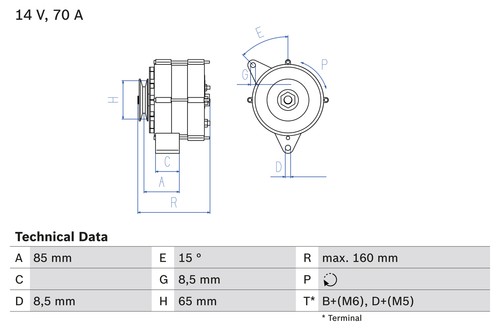 Bosch alternator opel - alternator,