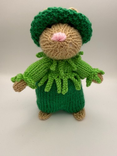 Hand knitted mouse - knitted,