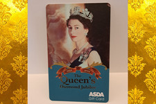 BEAUTIFUL Collectable commemorate Vintage ASDA Queen's Diamond Jubilee Gift Card