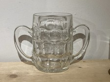 Ansells Two Handled Dimple Pint Glass With Royal Crest