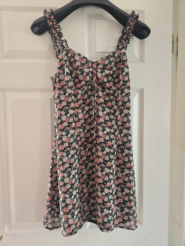 Nasty gal black floral ruched - gal,