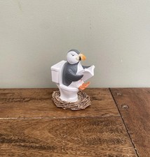 NEXT Puffin On Toilet Ornament