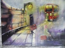 Richard Hubbard - Blacksun13r - Original Canvas Painting 40x30 cm Signed