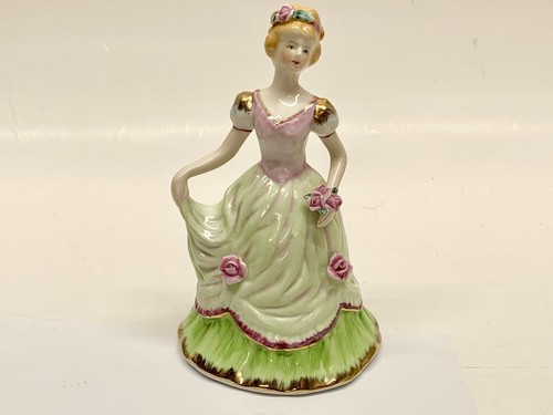 Porcelain figurine lady a - porcelain, in