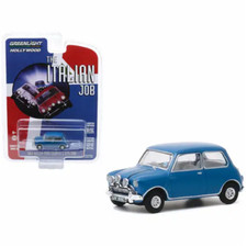 The Italian Job 1969 Movie 1967 Mini Cooper S 1275 Blue 1/64 Greenlight 44880A
