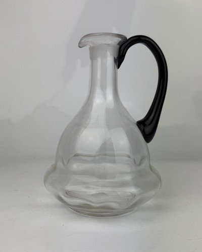 Vintage clear glass cruet - clear,