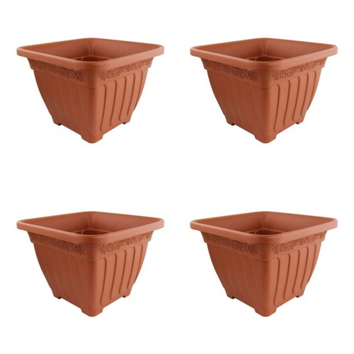 Square plant pots - 4x,