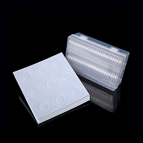 Clear coin capsules 50pc - clear,