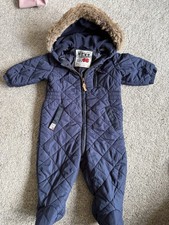 Next Baby Boy Quilted Snowsuit