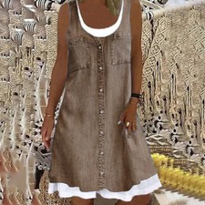 Womens Summer Sleeveless Midi