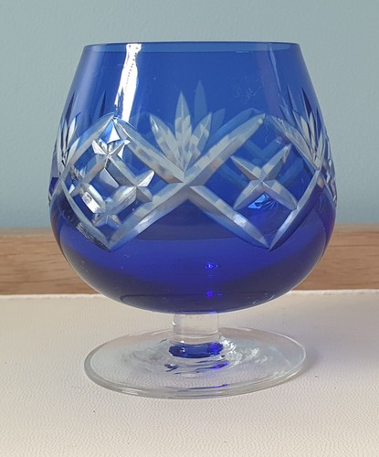 Vintage cobalt blue wheel cut - vintage,