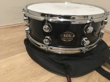 natal snare drum Black 14 x 5 only used a couple of times  complete with case