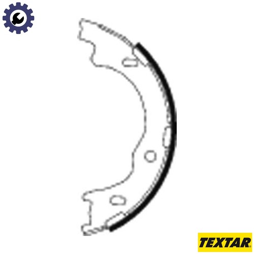 Brake shoe set parking - parking,