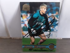 BARNSLEY - DAVID WATSON Signed Merlin Prem Gold 98 Football trade card