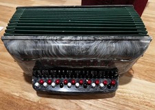 Vintage Magnus Chromatic Accordion 24 Keys  A2456 In Box with music book