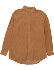 EXPLORER Mens Corduroy Shirt Size 43/44 XL Beige Cotton GM14