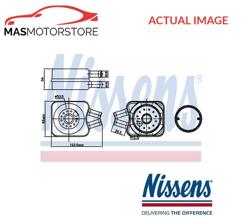 Engine oil cooler nissens - cooler,