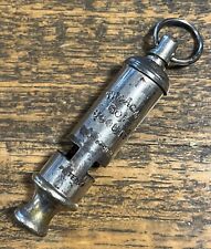 Vintage 80mm  Pillar Top " The Acme Boy Scout " Whistle Patent No 540164.