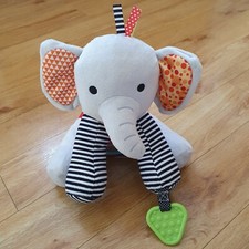 Marks And Spencer M&S Chime Elephant Soft Toy Plush Comforter Mirror Teether Dou