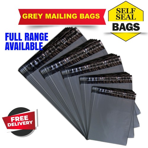 Grey mailing bags strong poly - mailing,