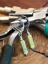 Natural Jade Earrings / Drop