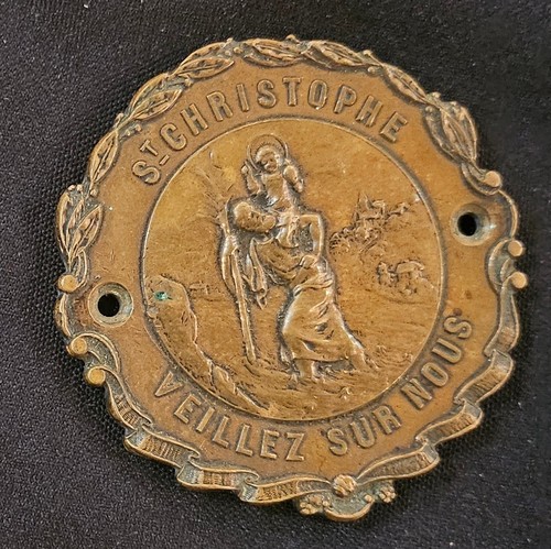 Vintage bronze christopher - bronze, st.