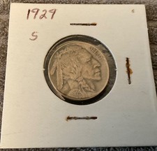 1929-S USA Five Cents. Buffalo Nickel