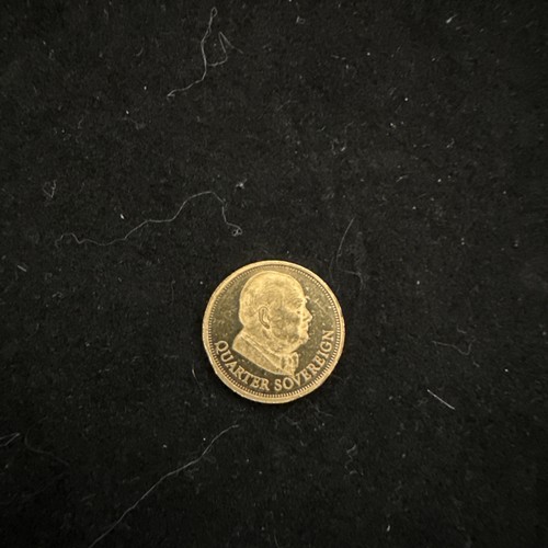 Quarter sovereign gold - quarter,