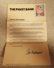 Original Natwest Pigs Account Record Book, Paperwork  Sir Nathaniel Letter Wade.