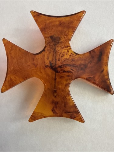 Vintage bakelite maltese cross - bakelite,