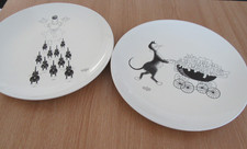 Dubout Cats China Dinner Plate x 2 Diameter 28 cm