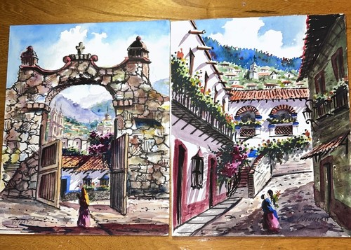 Two original watercolor - original,