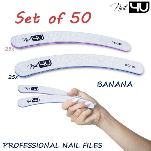 Curved nail files 25x - curved,